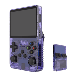 R36S Retro Handheld Video Game Console - 128 GB - Purple