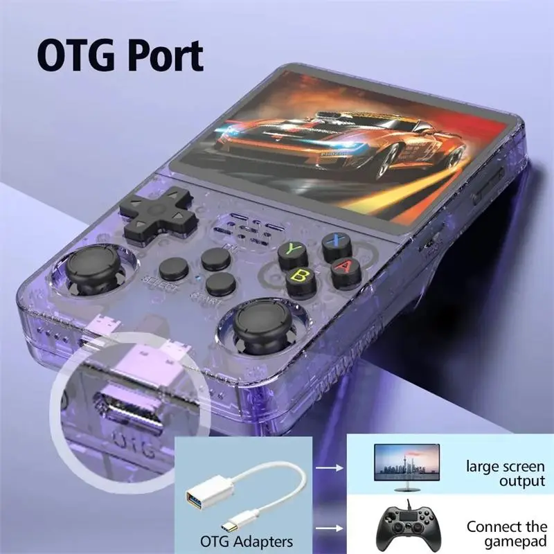 R36S Retro Handheld Video Game Console - 128 GB - Purple  for sale in Emirates from Games2all
