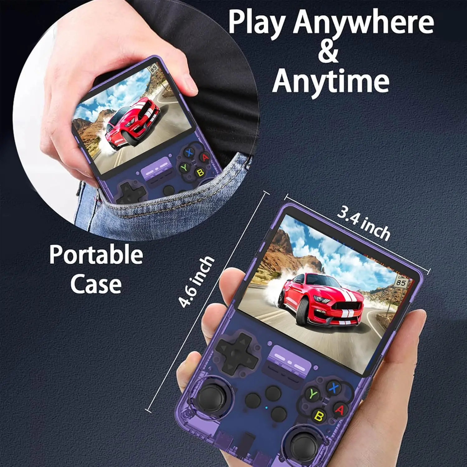 R36S Retro Handheld Video Game Console - 128 GB - Purple  for sale in Emirates from Games2all