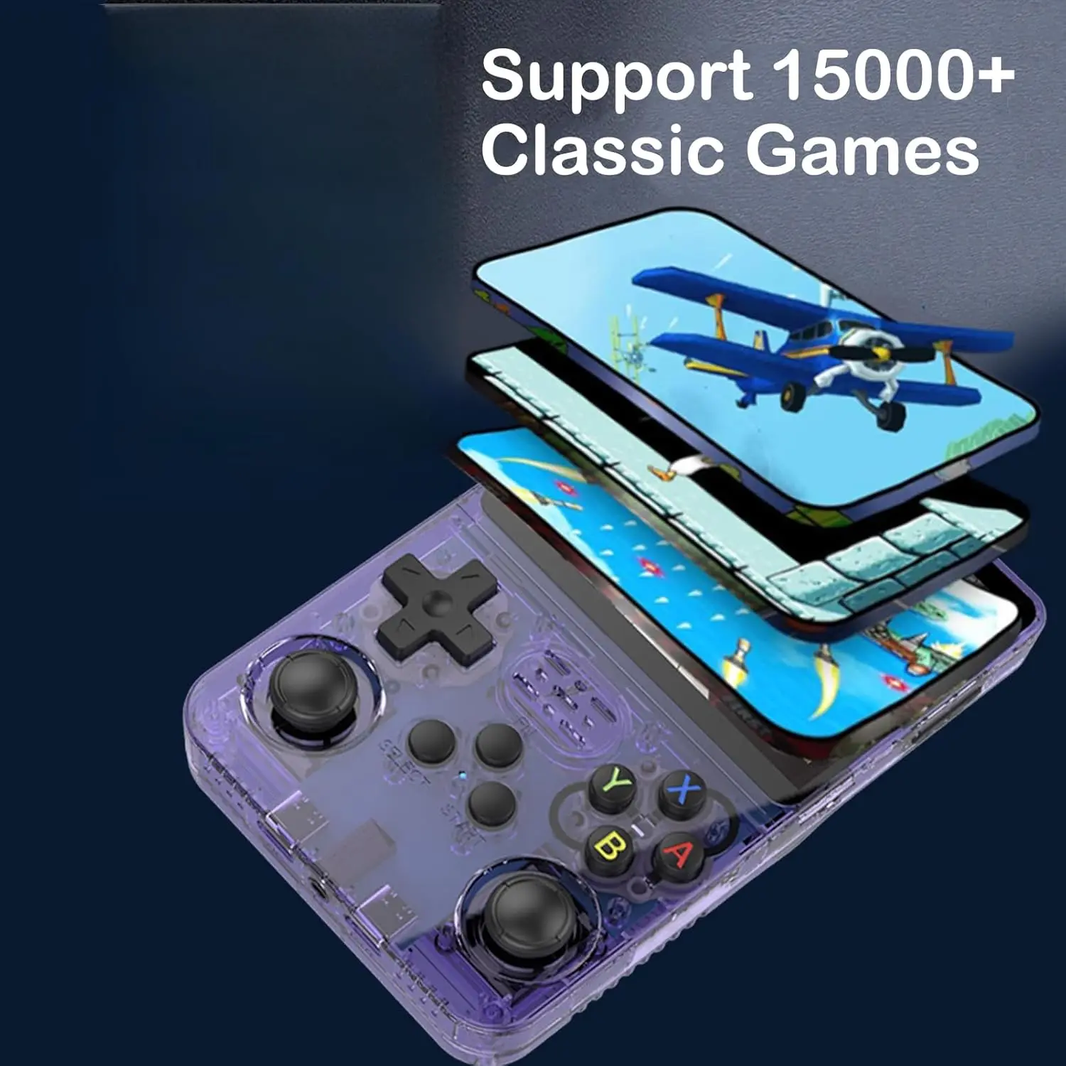 R36S Retro Handheld Video Game Console - 128 GB - Purple  for sale in Emirates from Games2all