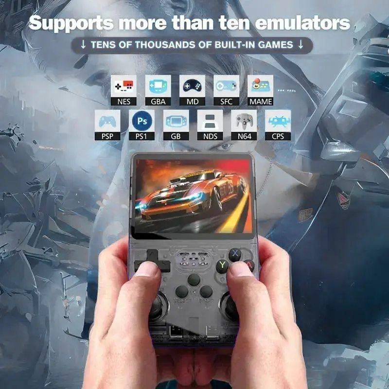 R36S Retro Handheld Video Game Console - 128 GB - Black  for sale in Emirates from Games2all
