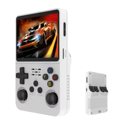R36S Retro Handheld Video Game Console - 128 GB - White