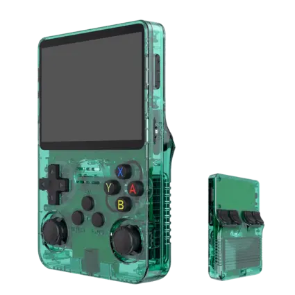 R36S Retro Handheld Video Game Console - 128 GB - Green