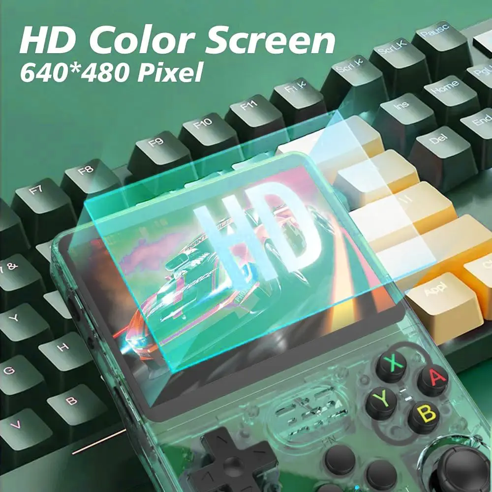 R36S Retro Handheld Video Game Console - 128 GB - Green  for sale in Emirates from Games2all