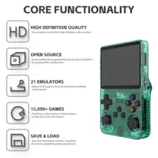 R36S Retro Handheld Video Game Console - 128 GB - Green  for sale in Emirates from Games2all