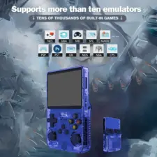 R36S Retro Handheld Video Game Console - 128 GB - Blue  for sale in Emirates from Games2all
