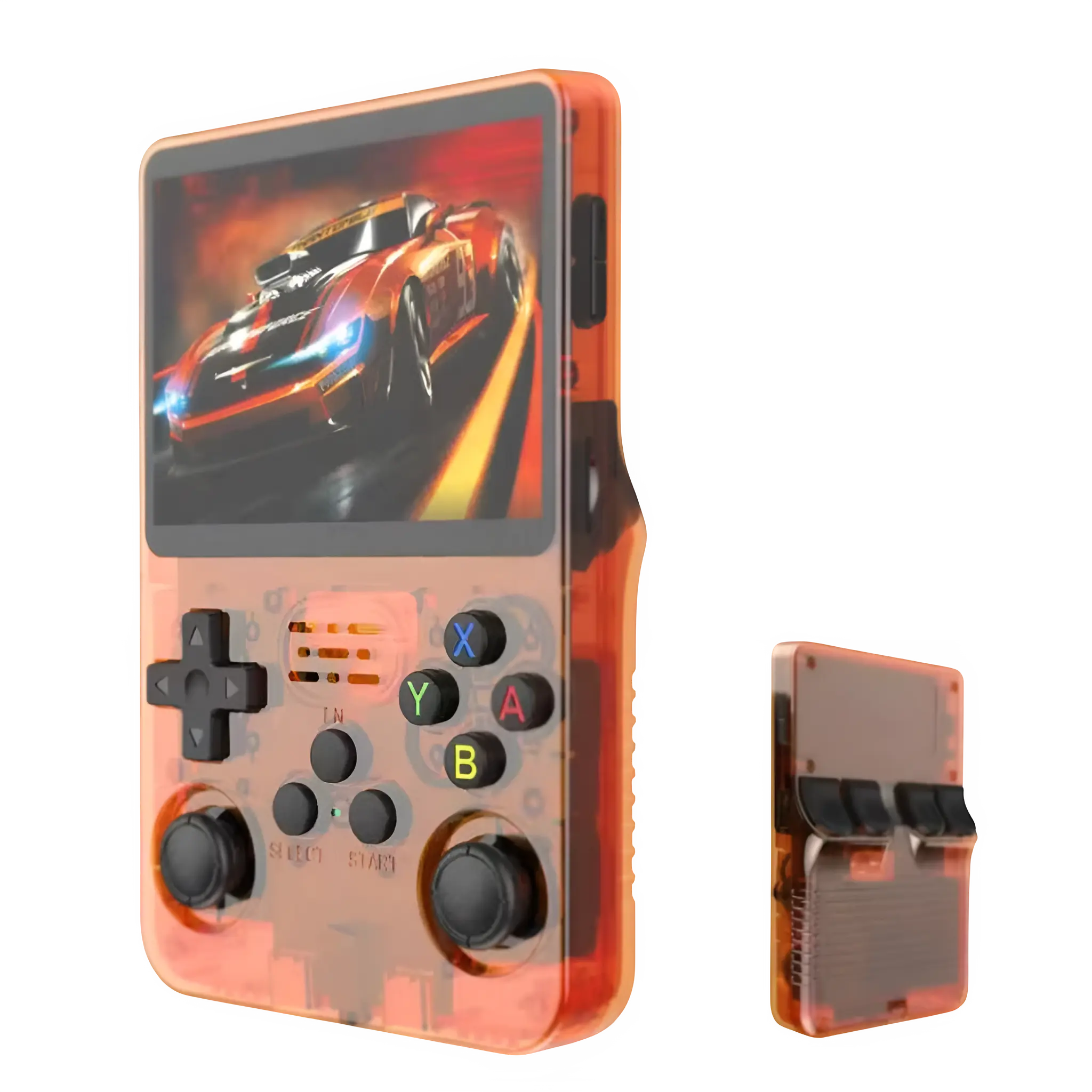 R36S Retro Handheld Video Game Console - 128 GB - Orange   for sale in Emirates from Games2all