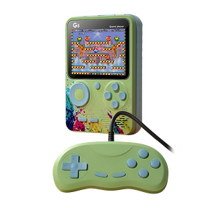 G5 Retro Handheld Video Game Console 500-in-1 Mini Game - Colorful Green