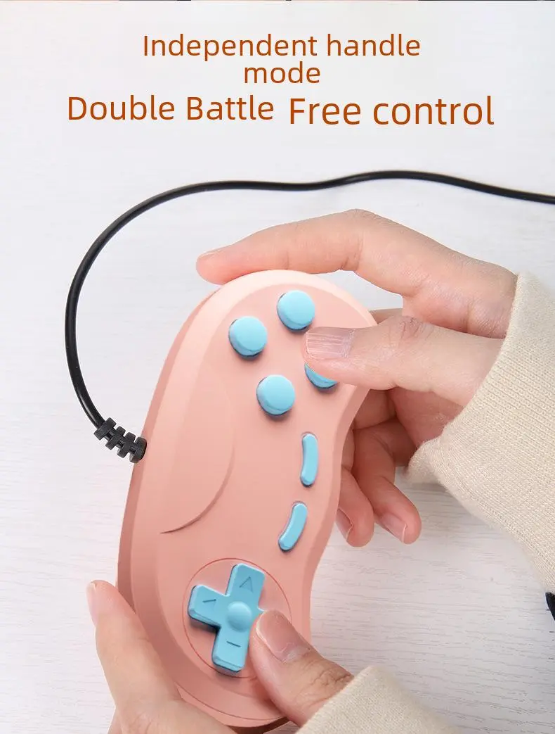 G5 Retro Handheld Video Game Console 500-in-1 Mini With Wire Controller - Colorful Pink  for sale in Emirates from Games2all
