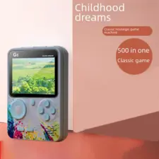 G5 Retro Handheld Video Game Console 500-in-1 Mini With Wire Controller - Gray   for sale in Emirates from Games2all