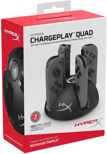 HyperX Chargeplay Quad - 4-in-1 Joy-Con Charging Station for Nintendo Switch -Black
