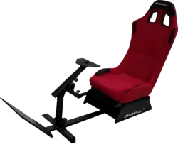 DeadSkull Racing Seat Gaming Chair with Steering Wheel & Pedal Stand - Maroon   for sale in Emirates from Games2all