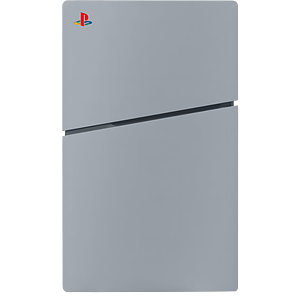 Replacement Plate Cover for PS5 Slim Console (Disc Edition) With logo - Grey