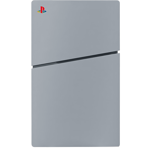 Replacement Plate Cover for PS5 Slim Console (Disc Edition) With logo - Grey