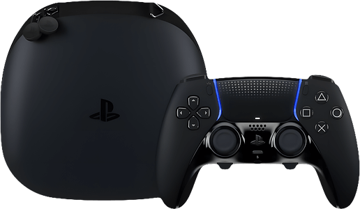 وحدة تحكم PS5 DualSense Edge اللاسلكية مع علبة من الملحقات - أسود