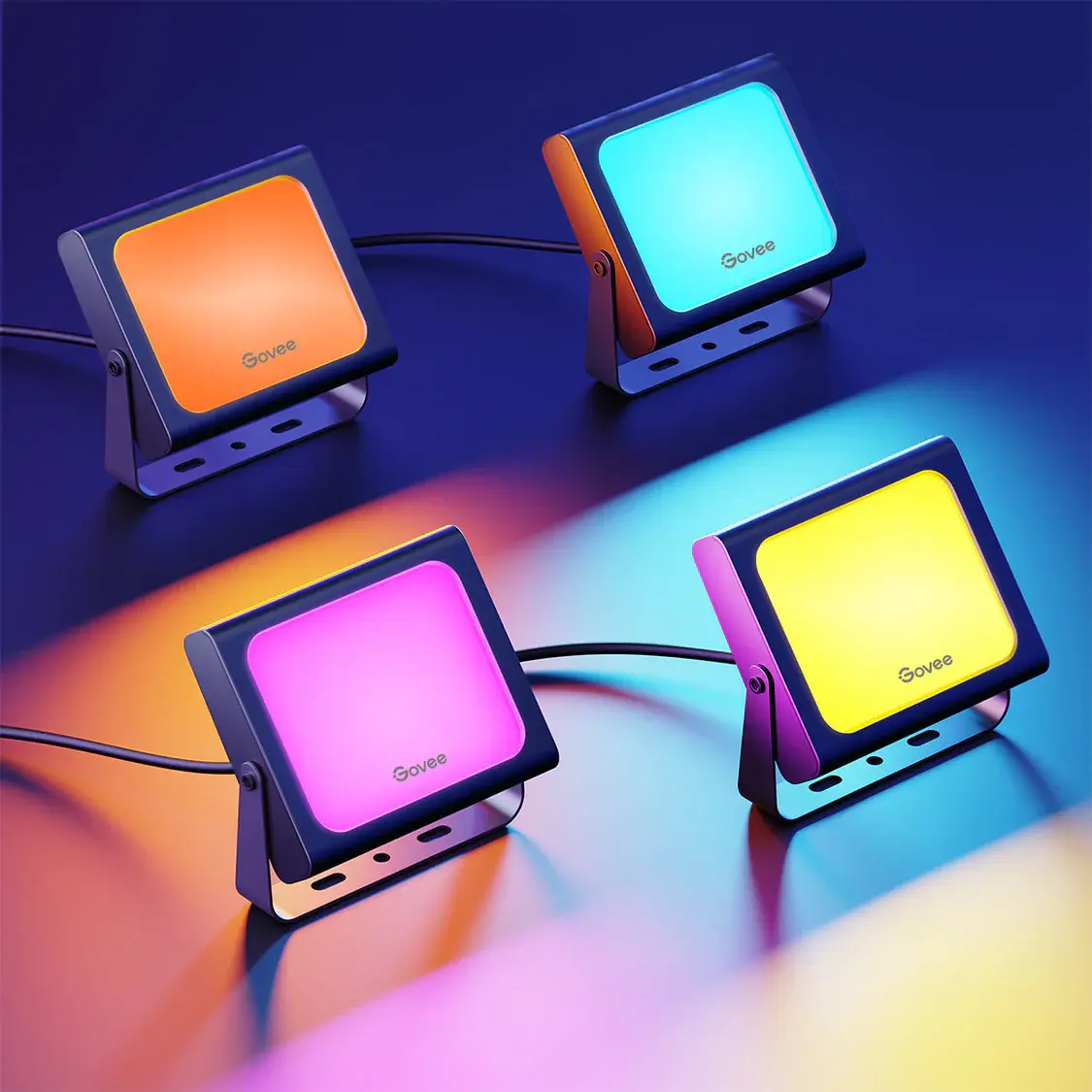 Govee H7060 LED Smart Flood Lights - 4Packs  for sale in Emirates from Games2all