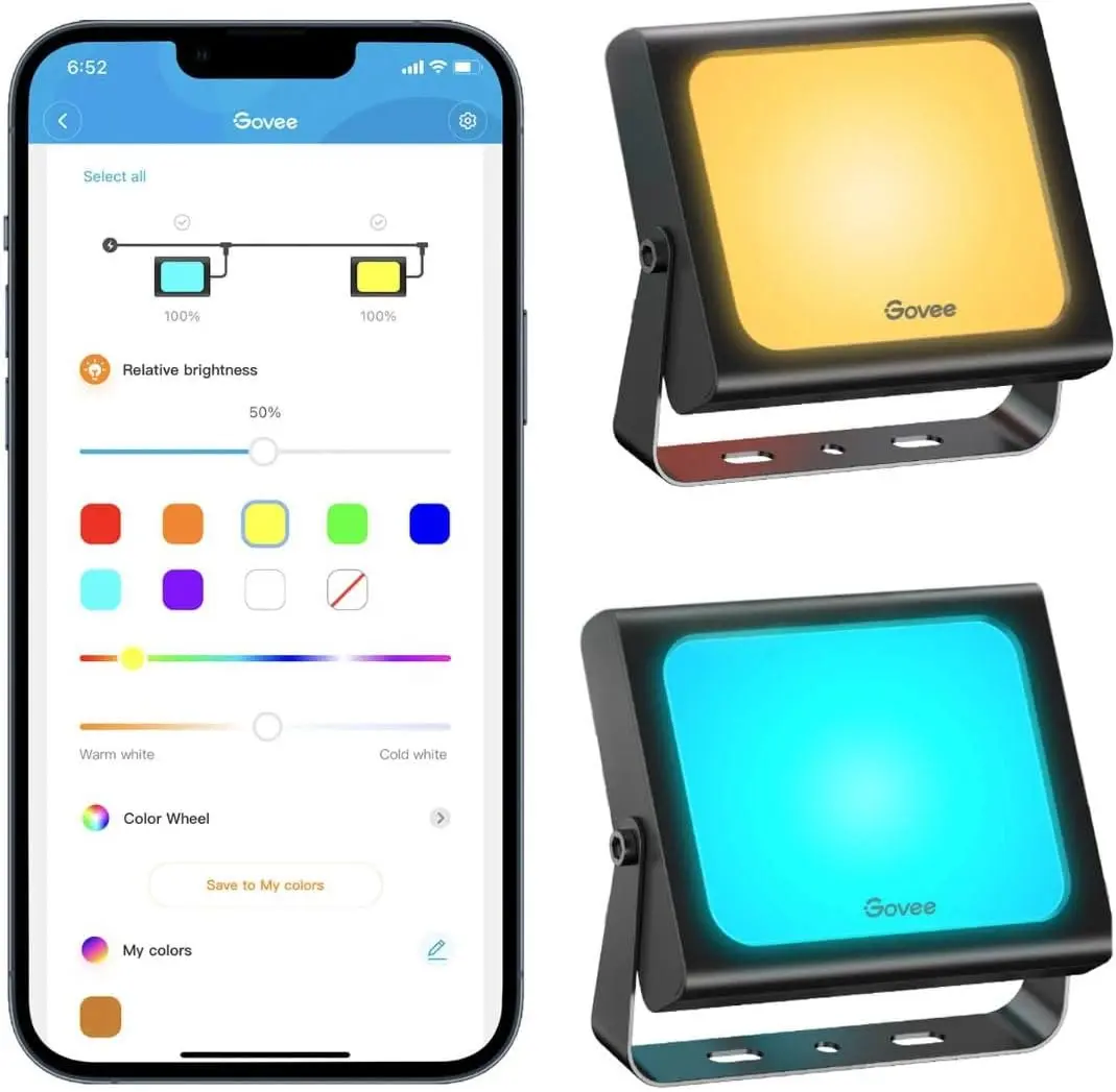 Govee H7060 LED Smart Flood Lights - 4Packs  for sale in Emirates from Games2all