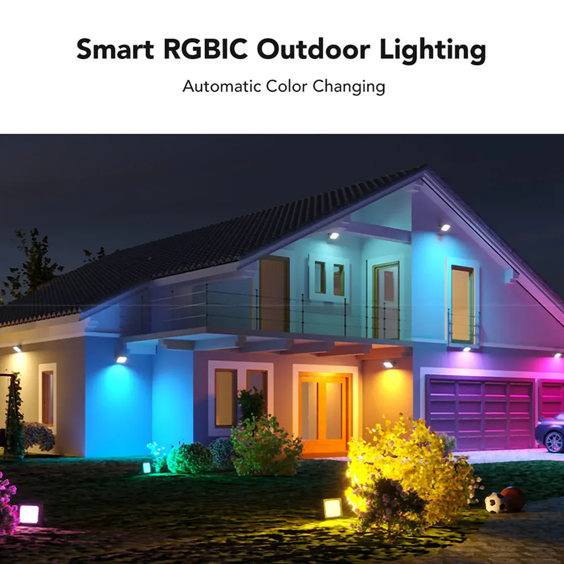 Govee H7060 LED Smart Flood Lights - 4Packs  for sale in Emirates from Games2all