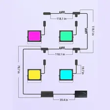Govee H7060 LED Smart Flood Lights - 4Packs  for sale in Emirates from Games2all