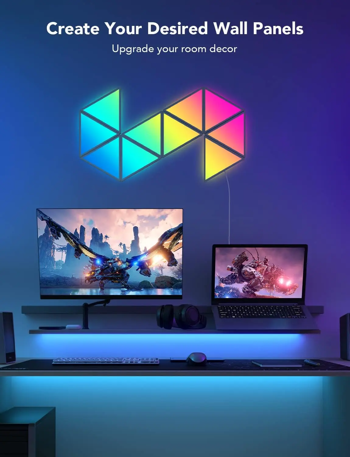 Govee H6067 Glide Triangle Light Panels - 10PCS   for sale in Emirates from Games2all