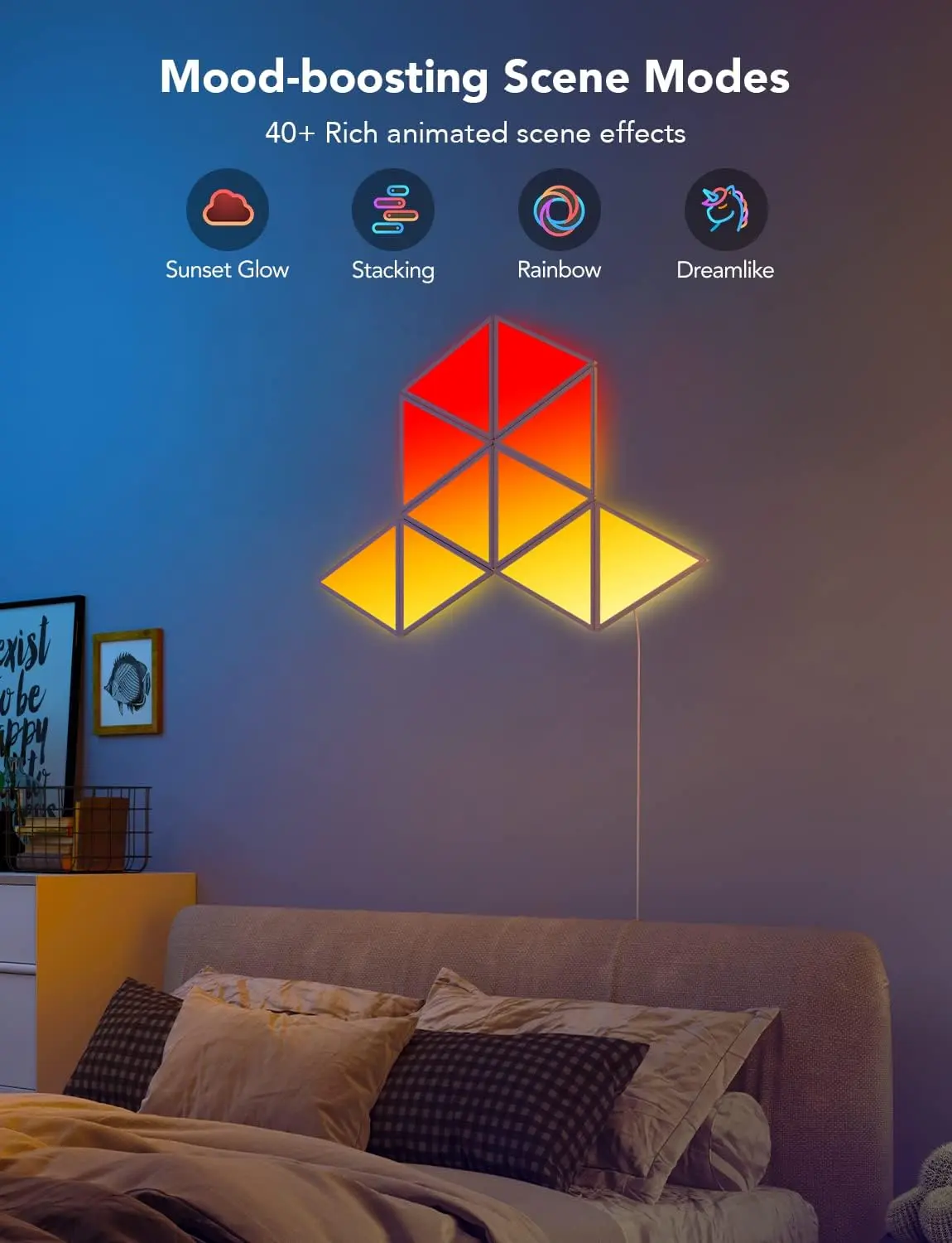 Govee H6067 Glide Triangle Light Panels - 10PCS   for sale in Emirates from Games2all