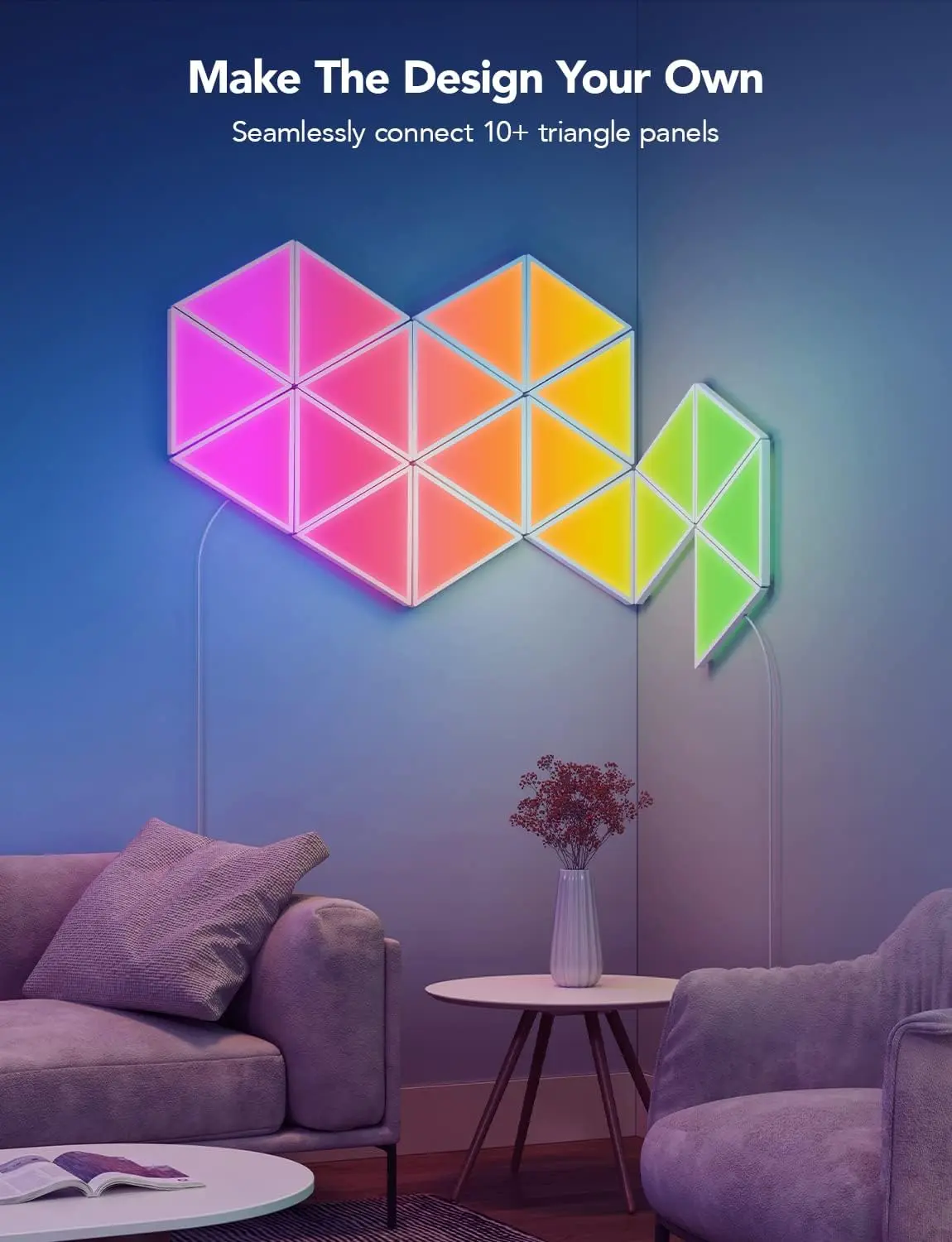 Govee H6067 Glide Triangle Light Panels - 10PCS   for sale in Emirates from Games2all