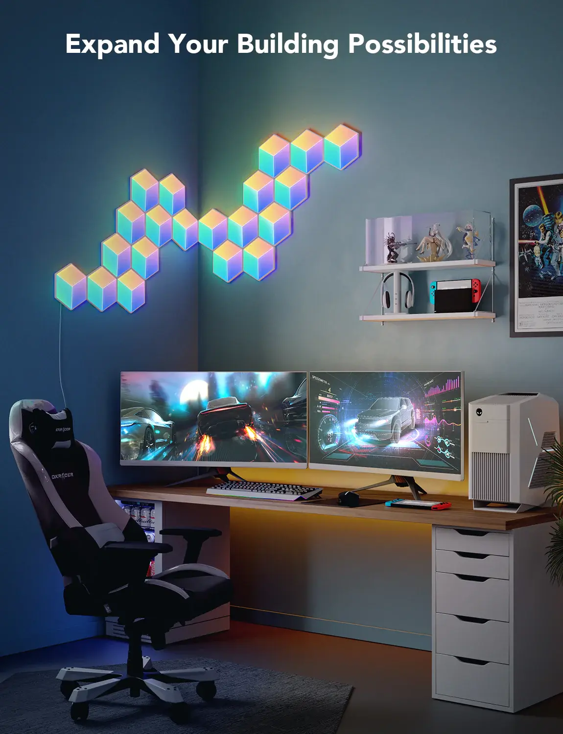 Govee H6066 Glide Hexa Pro LED Light Panels - 10PCS   for sale in Emirates from Games2all