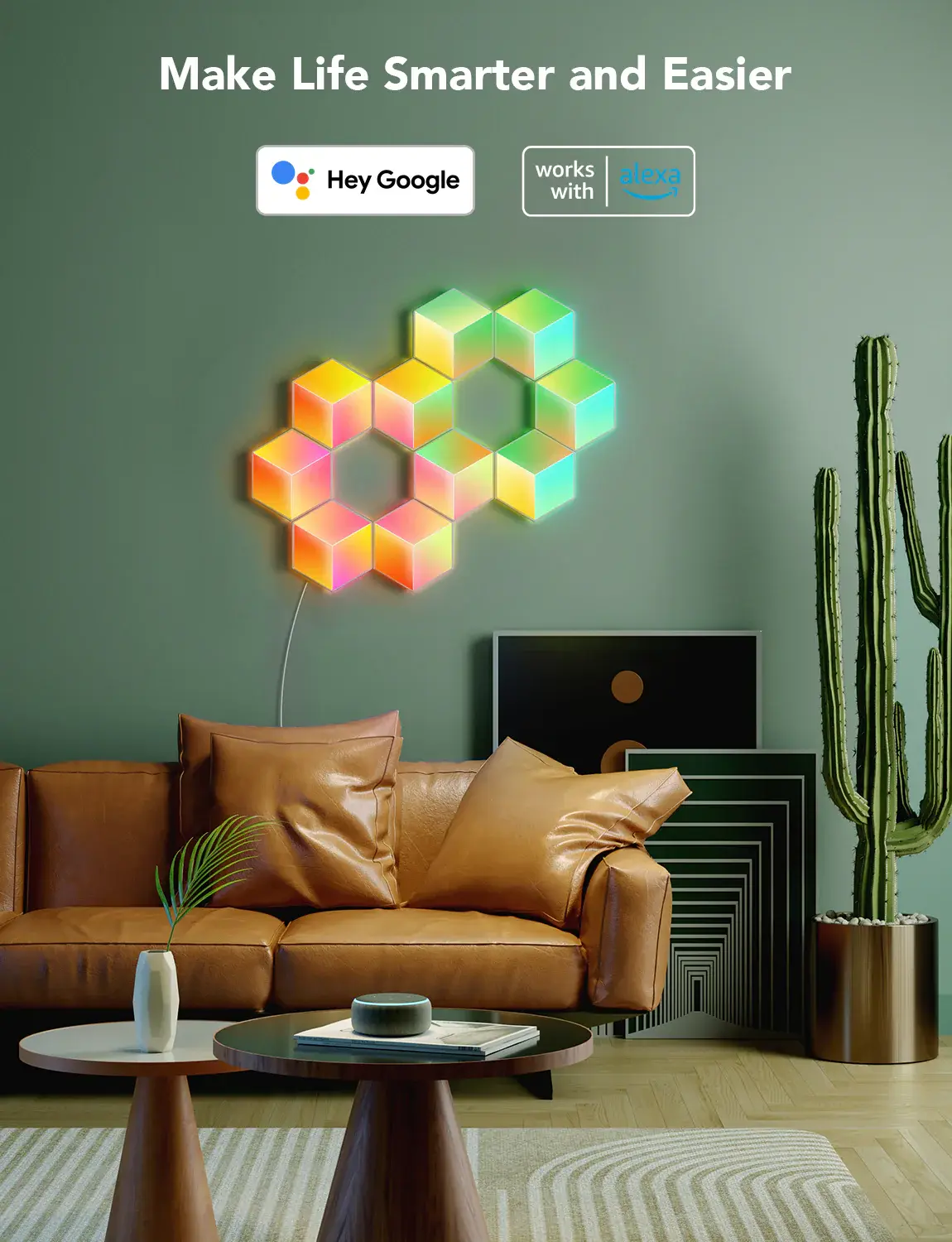 Govee H6066 Glide Hexa Pro LED Light Panels - 10PCS   for sale in Emirates from Games2all