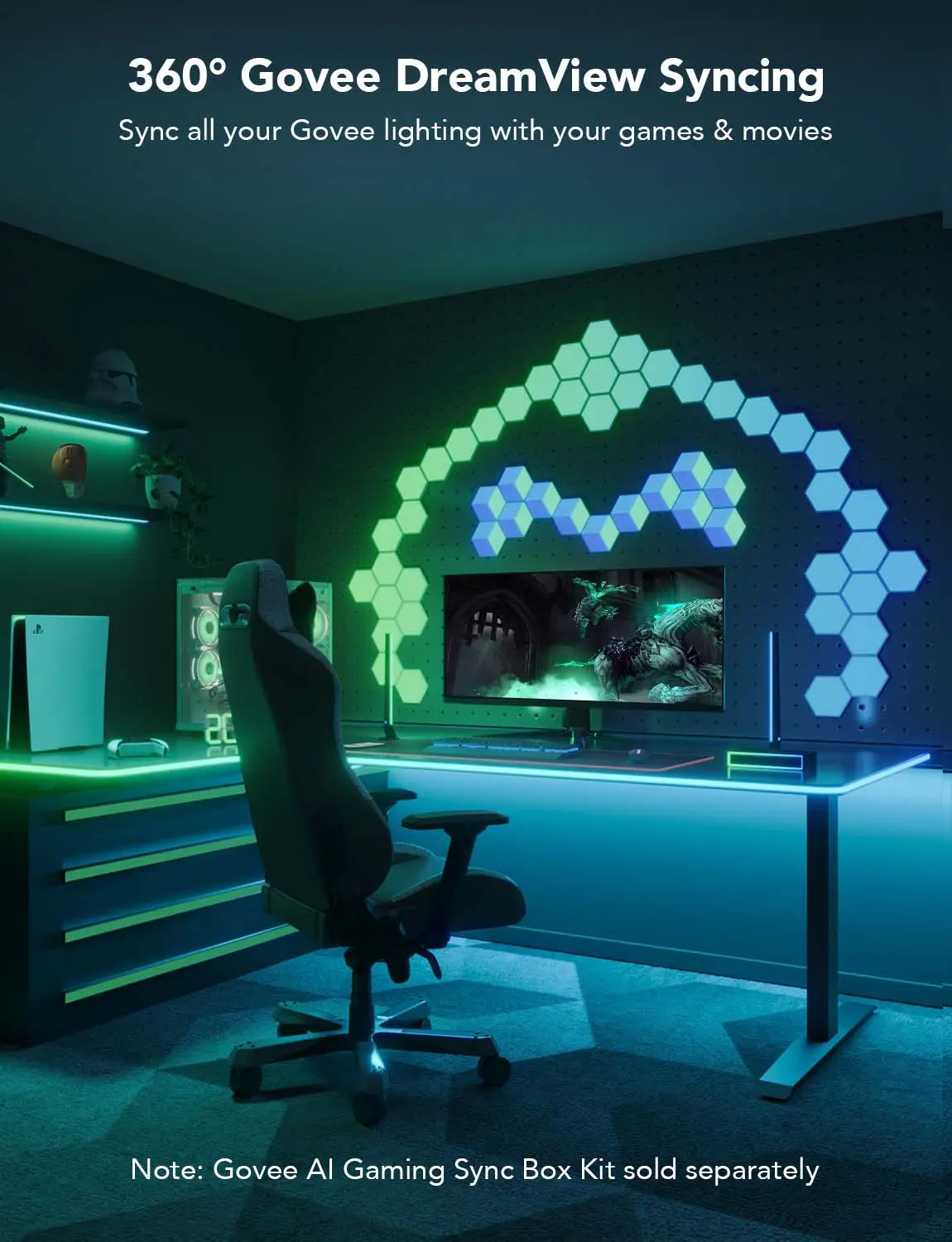 Govee H61C3 Neon Gaming Table Light - 3M  for sale in Emirates from Games2all
