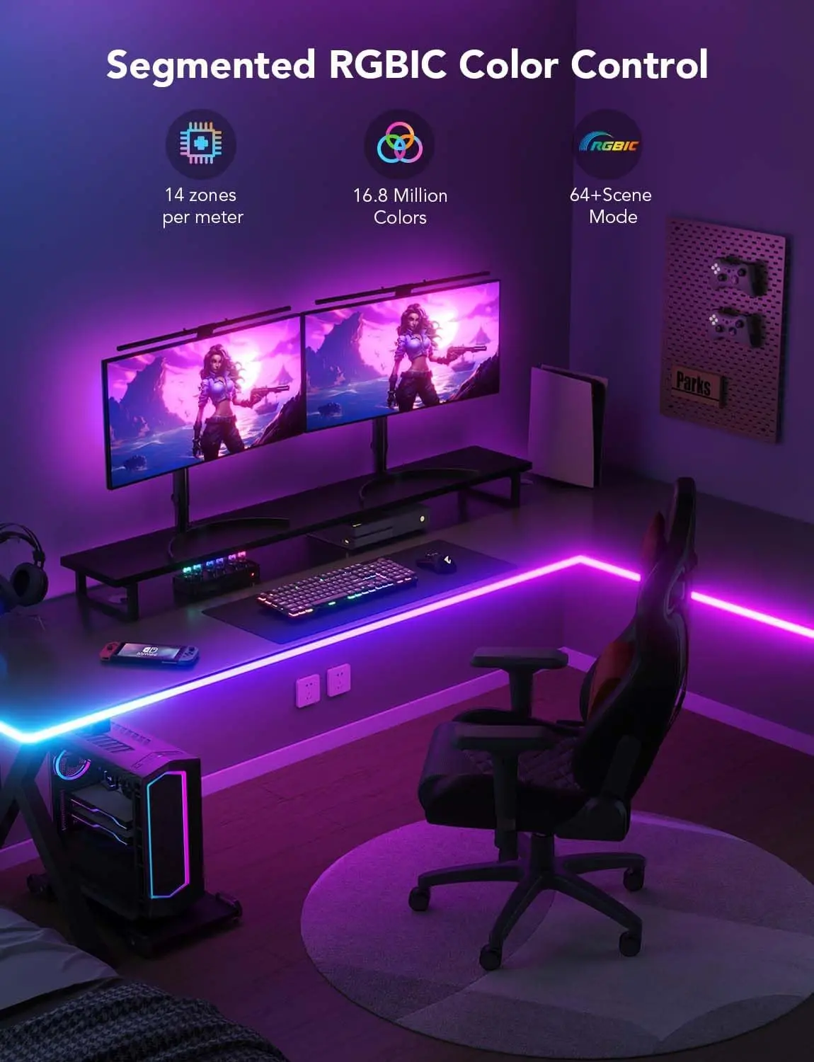 Govee H61C3 Neon Gaming Table Light - 3M  for sale in Emirates from Games2all