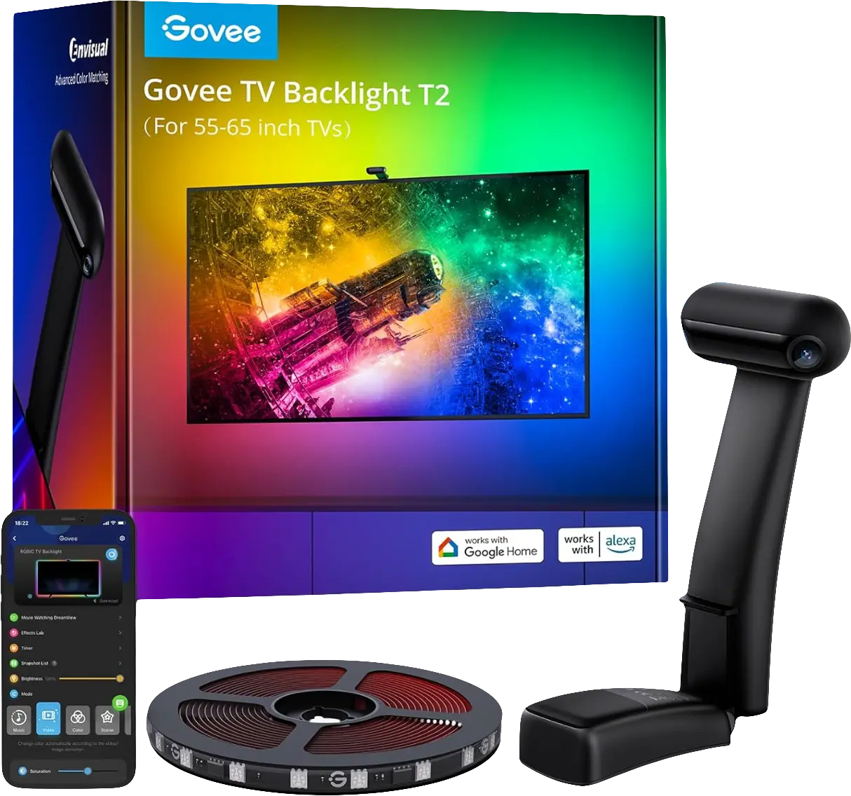 Govee H605C212 Envisual TV Backlight T2 with Dual Cameras - 75:85 inch  for sale in Emirates from Games2all