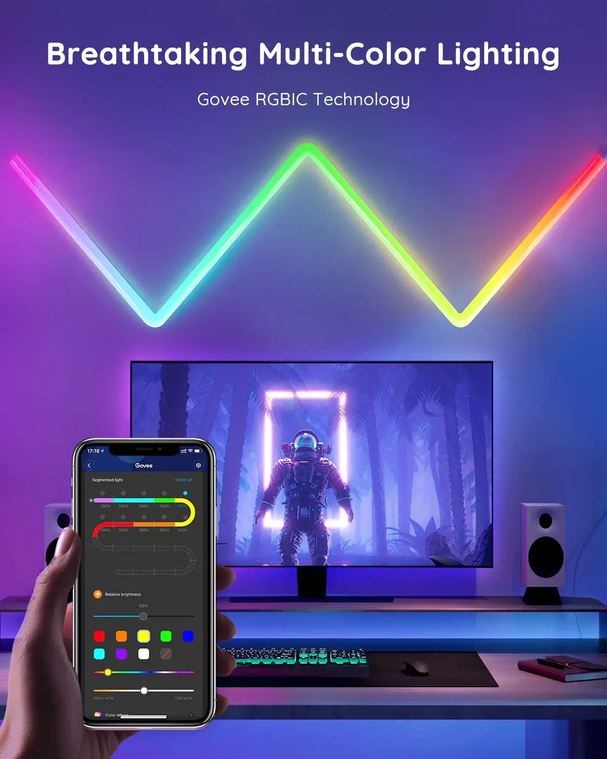 Govee H6062 Glide RGBIC Smart Wall Light  for sale in Emirates from Games2all
