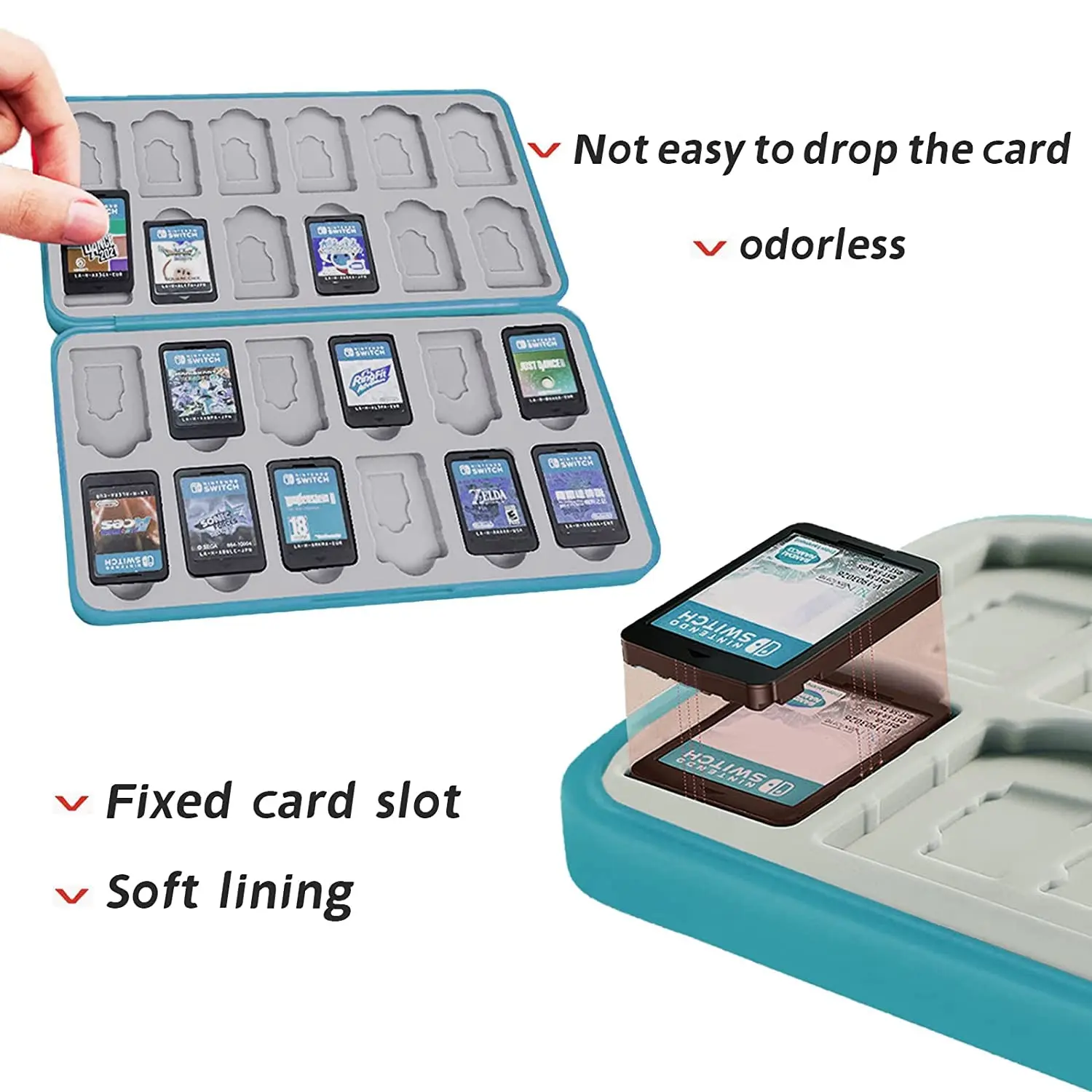 StellaLou Game Card Holder 24 Storage Case for Nintendo Switch  for sale in Emirates from Games2all