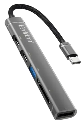 Earldom ET-HUB21 5-in-1 USB Type-C Hub - Open Sealed