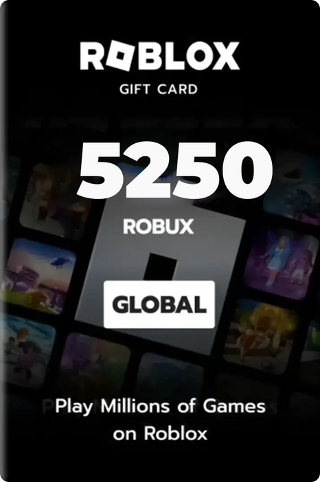 روبلكس كارد 5250 عالمي  للبيع في ألإمارات من خلال Games2all