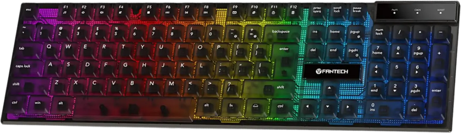 كيبورد جيمنج سلكية Membrane Shikari K515 من فانتيك - أسود