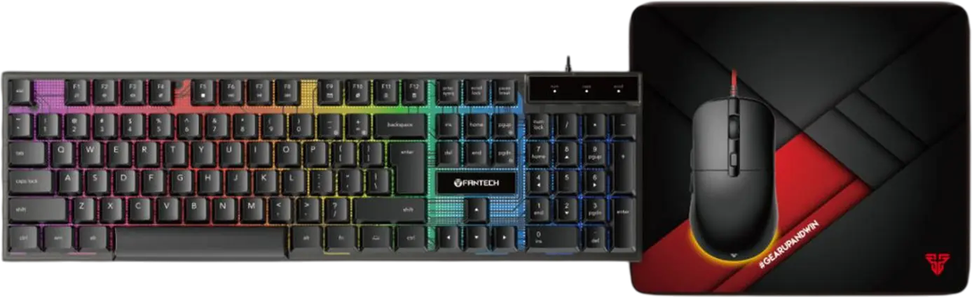 Fantech P31 Combo Hero 3×1 Gaming Keyboard and Mouse with Mousepad	