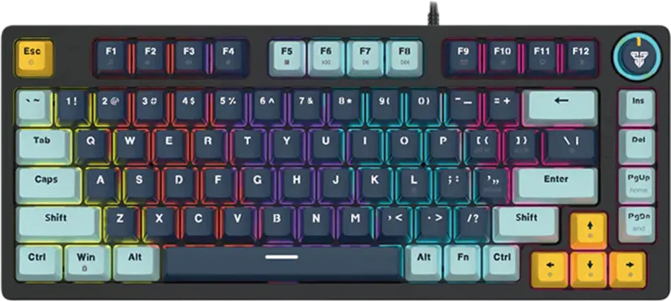 Fantech ATOM81 MK875V2 Wired Mechanical Gaming Keyboard Navy Red Switch 