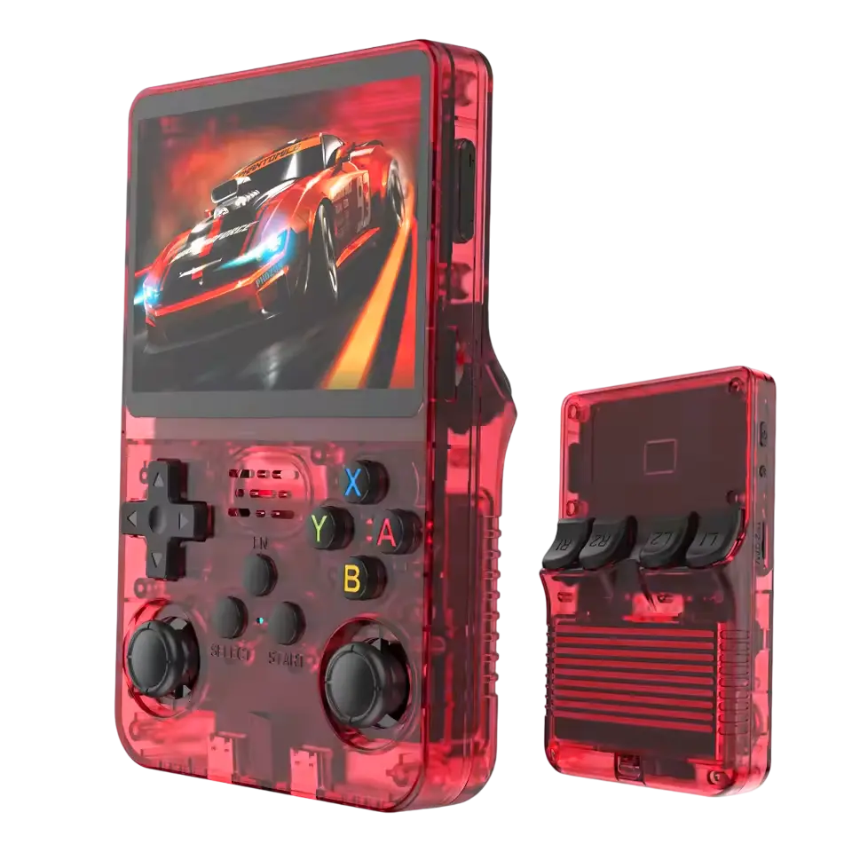 R36S Retro Handheld Video Game Console - 128 GB - Burgundy  for sale in Emirates from Games2all