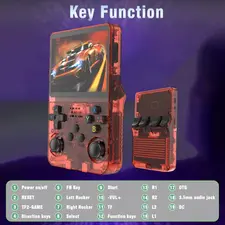 R36S Retro Handheld Video Game Console - 128 GB - Burgundy  for sale in Emirates from Games2all