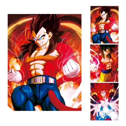 Dragon Ball Z Goku And Vegeta Anime 3D Poster 