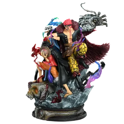 Anime One Piece Pirate Crew Luffy, Zoro, and Law - Figure 
