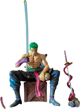 Anime One Piece - Roronoa Zoro With Collection accessories - Figure 