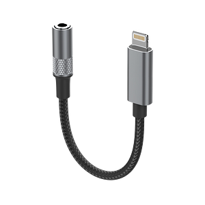 محول LDNIO LS-Y80i من Lightning إلى مقبس صوت 3.5 مم - اسود