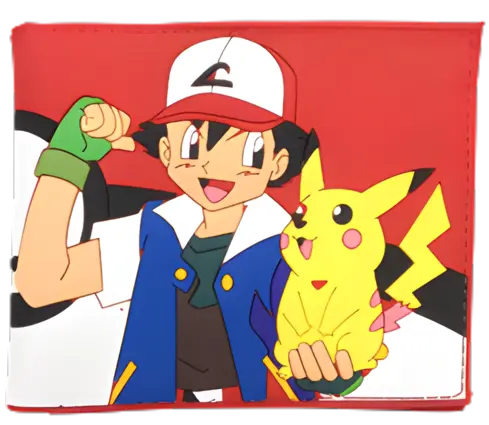  Games: Nintendo - Pokemon - Pikachu & Ash Ketchum - Wallet
