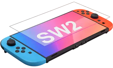 Tempered Glass Screen Protector (2‑Pack) – For Nintendo Switch 2