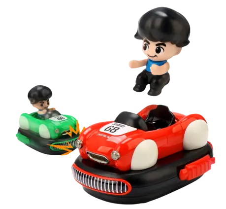 Kids Racing Car with LED Lights and Music and Remote Control