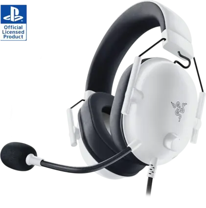 Razer BlackShark V2 X PlayStation Licensed Wired Gaming Headset - White