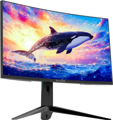 Sades KL-Whale SA-C01Q27B, QHD 180Hz Curved Gaming Monitor - Black