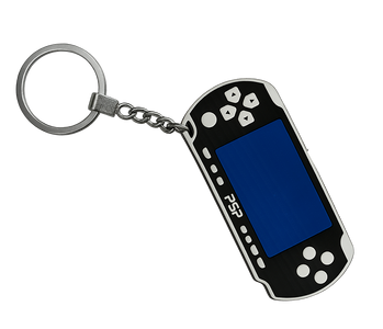 ميدالية مفاتيح جهاز ألعاب محمول PSP مصغر 3D 